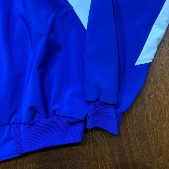 Neff Athletic Royal Blue White Baseball Full Zip HOOCH Embroidered Jacket Mens L - Picture 4 of 9